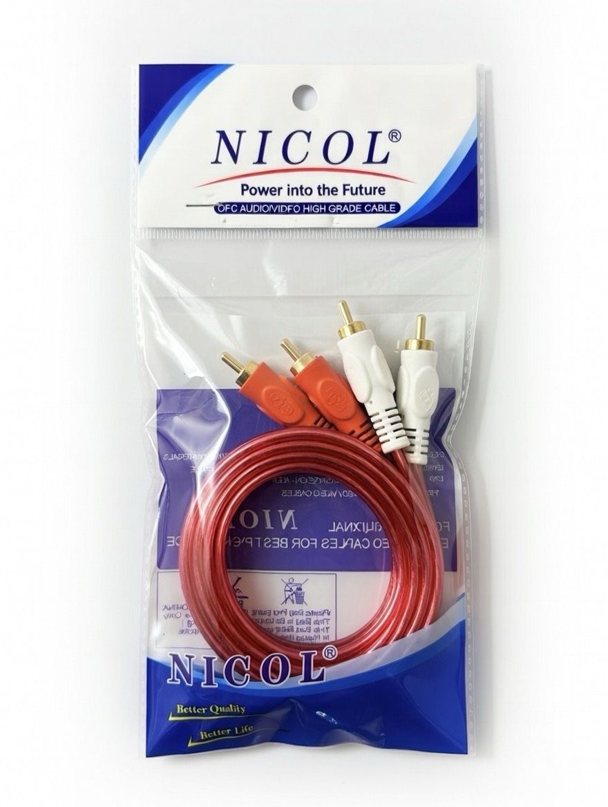 NICOL 2RCA-2RCA CABLE 1.5 MTR