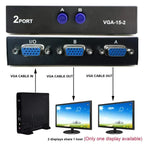 VGA Switch 1×2 | 2 Port VGA Video Switch