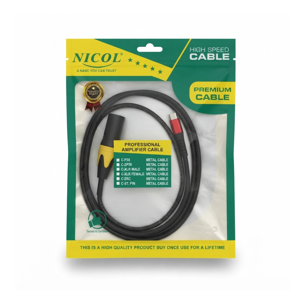 Type-C TO XLR MALE CABLE