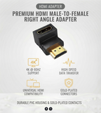 HDMI L TYPE FEMALE TO MALE CONNECTOR