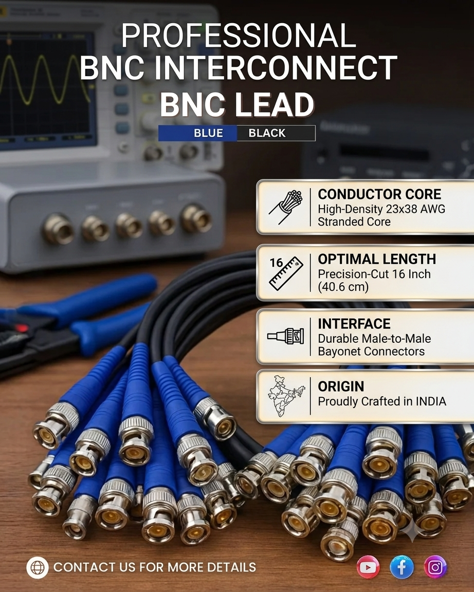 NICOL BNC Lead (23/38 Gauge) | BNC Coaxial Cable