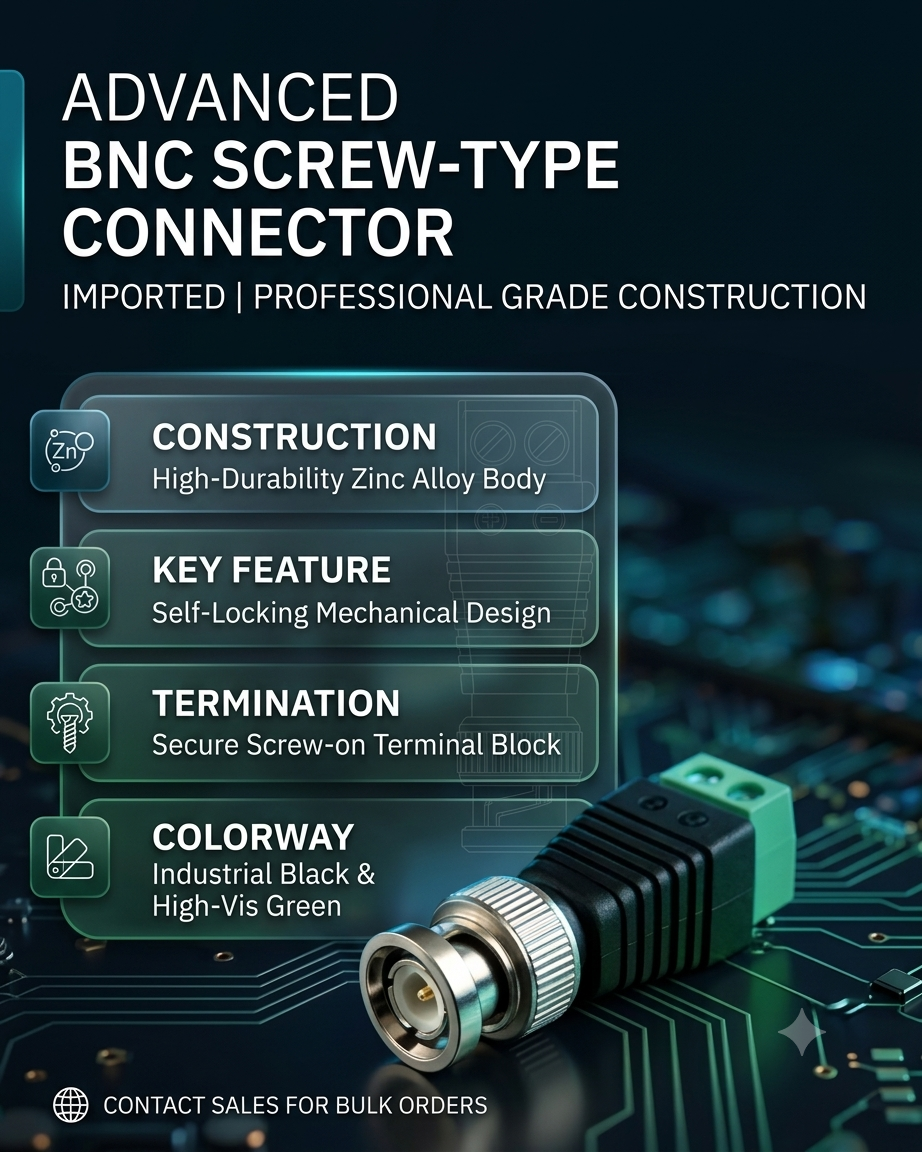 NICOL BNC Screw Type Imported Connector