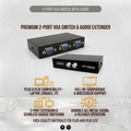 VGA Switch 1×2 | 2 Port VGA Video Switch
