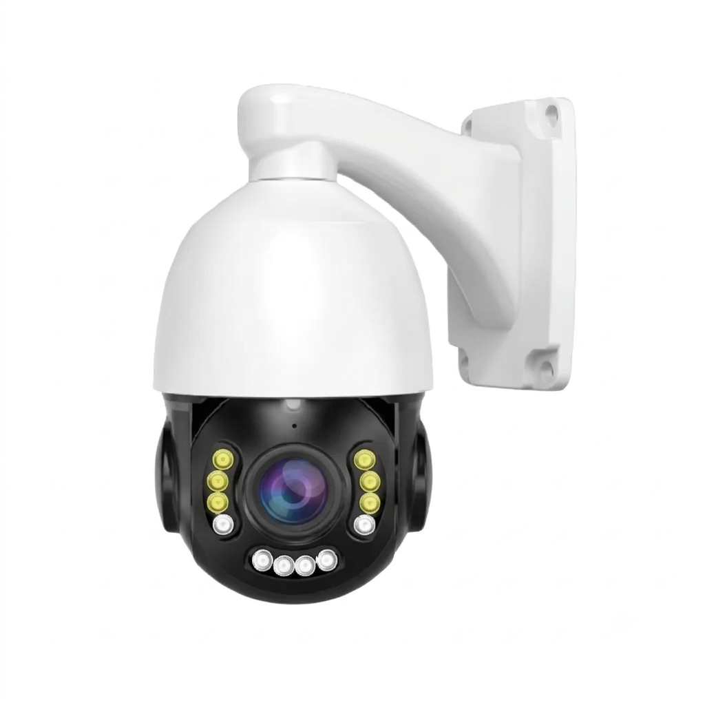 5MP 22X Optical Zoom IP PTZ Dome Camera | Dual Audio & Dual Light AI Human Detection