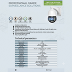 5MP 22X Optical Zoom IP PTZ Dome Camera | Dual Audio & Dual Light AI Human Detection