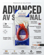 NICOL 2RCA-2RCA CABLE 1.5 MTR