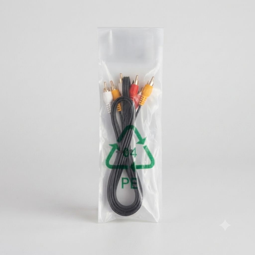 3RCA - 3RCA CABLE FLOWER PIN BLACK 1.8 MTR