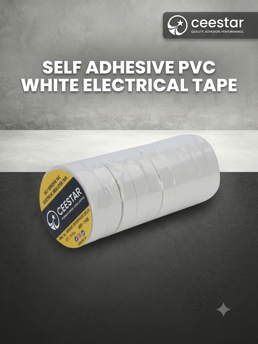 Self Adhesive PVC White Electrical Tape