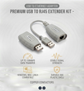 USB LAN Extender | USB 2.0 over Ethernet Cable Extender 50M
