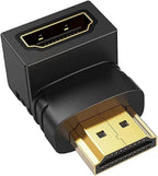 HDMI L TYPE FEMALE TO MALE CONNECTOR