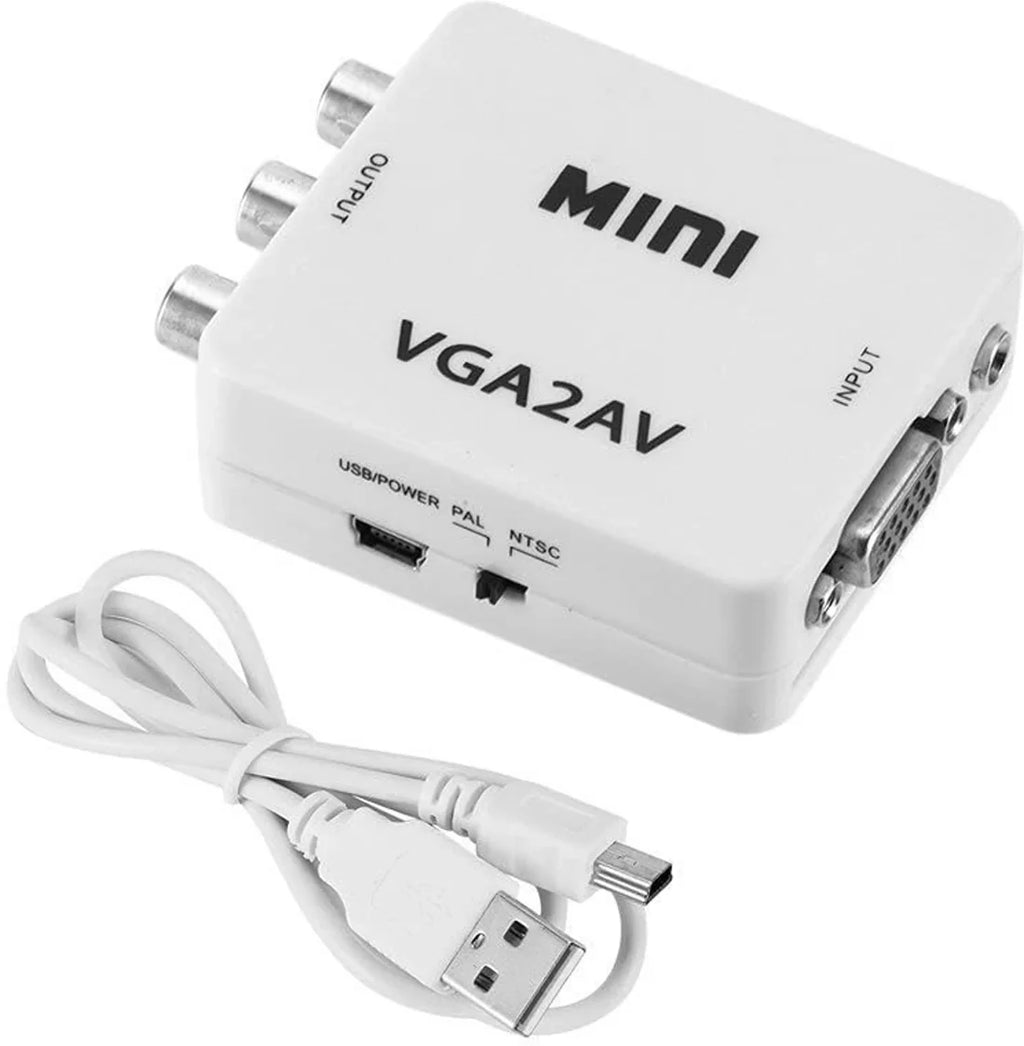 VGA to AV 1080P Video Converter
